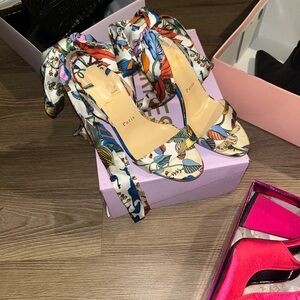 Christian Louboutin Cream Stiletto Heels